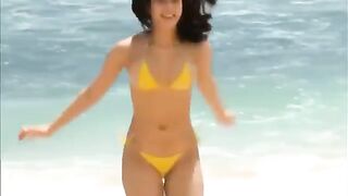 JAV: Mayu Koseta - Bouncing Boobs in a Wee Yellow Bikini #3