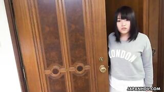 Japanese: Riku Nekota plays with her childhood friend's cock during bath time #3