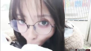Japanese: Amateur Japanese Girl Deepthroating In A Public Park #3