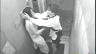 Japanese Kissing: Woman ambushed and kissed in elevator #1