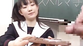 JAV Cumsluts: Student eats a chocolate bar for lunch♥️♥️ #2
