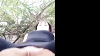 Japan Amateur: Amateur Japanese Girl With A Shaved Pussy Riding A Cock Outdoors #3