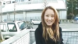 Japanese Girl Sucking Dick And Getting Fucked In Front Of A Subway Entrance